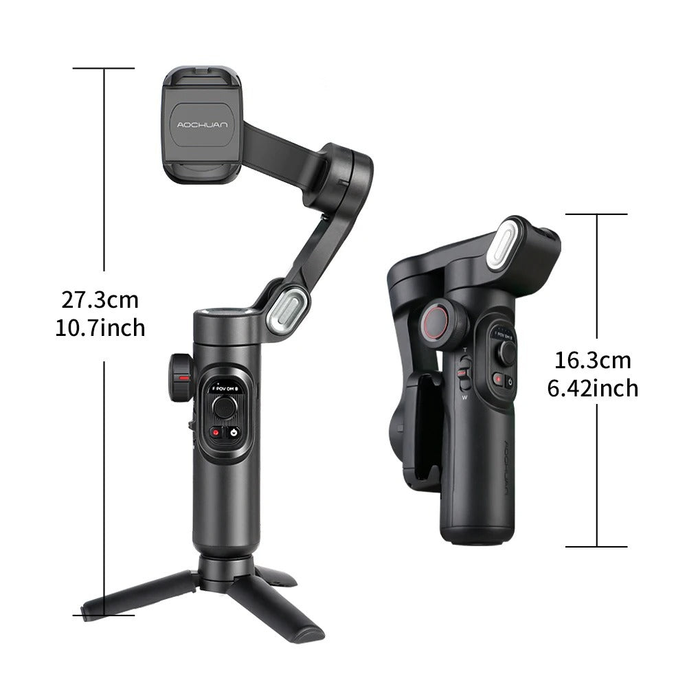 SteadiLite 3-Axis Smartphone Gimbal Stabilizer with Fill Light & Face Tracking