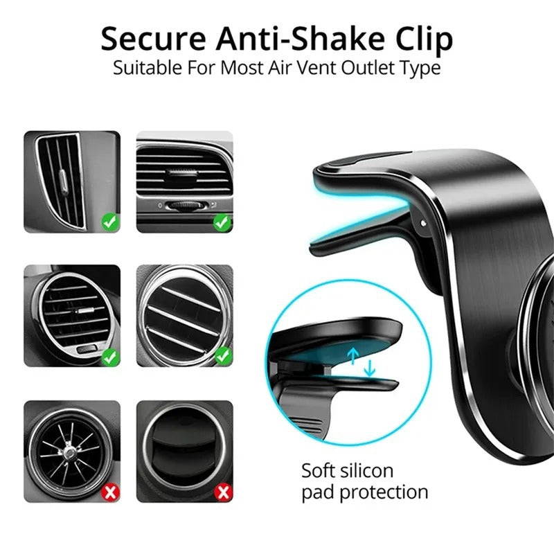 MagniGrip Magnetic Car Phone Holder Air Vent Mount