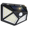 100 LED Solar Outdoor Wall Lights with PIR Motion Sensor