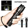 High Power LED Flashlight  5 Modes, Zoomable, Waterproof, Aluminum Alloy, 3 AAA Batteries