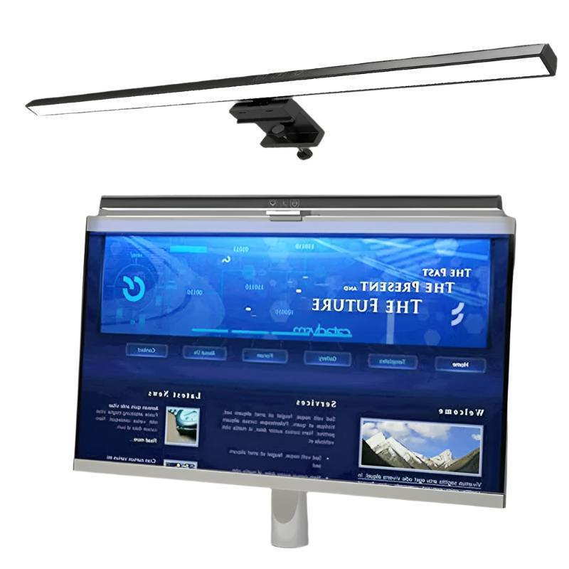 LED Eye Care Desk Lamp, 50cm Stepless Dimming Monitor Light Bar, USB Powered for Computer & Reading