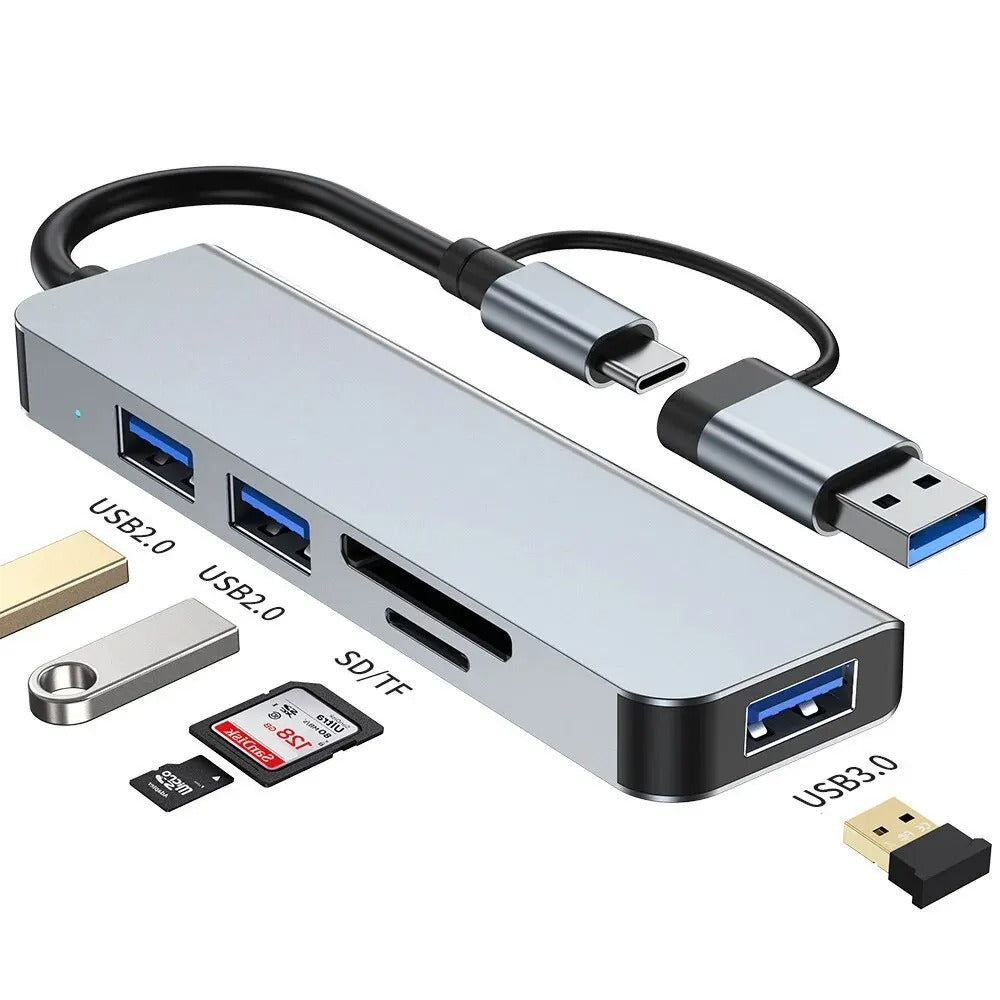 NexLink 8 in 1 USB Hub with Card Reader