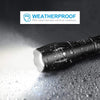 High Power LED Flashlight  5 Modes, Zoomable, Waterproof, Aluminum Alloy, 3 AAA Batteries