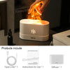 Ultrasonic Aroma Diffuser & Humidifier with LED Flame Lamp  Cool Mist Essential Oil Diffuser